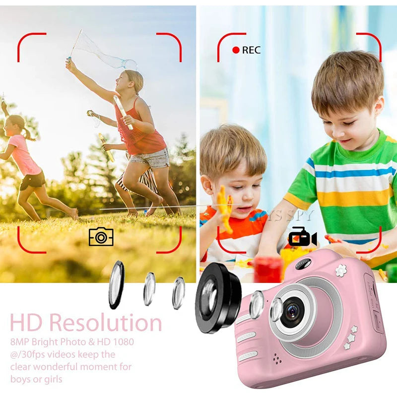 Shockproof HD Vlog Child Mini Digital Camera Educational Toys for Children Baby Video Camcorder Photo Camara Birthday Gift