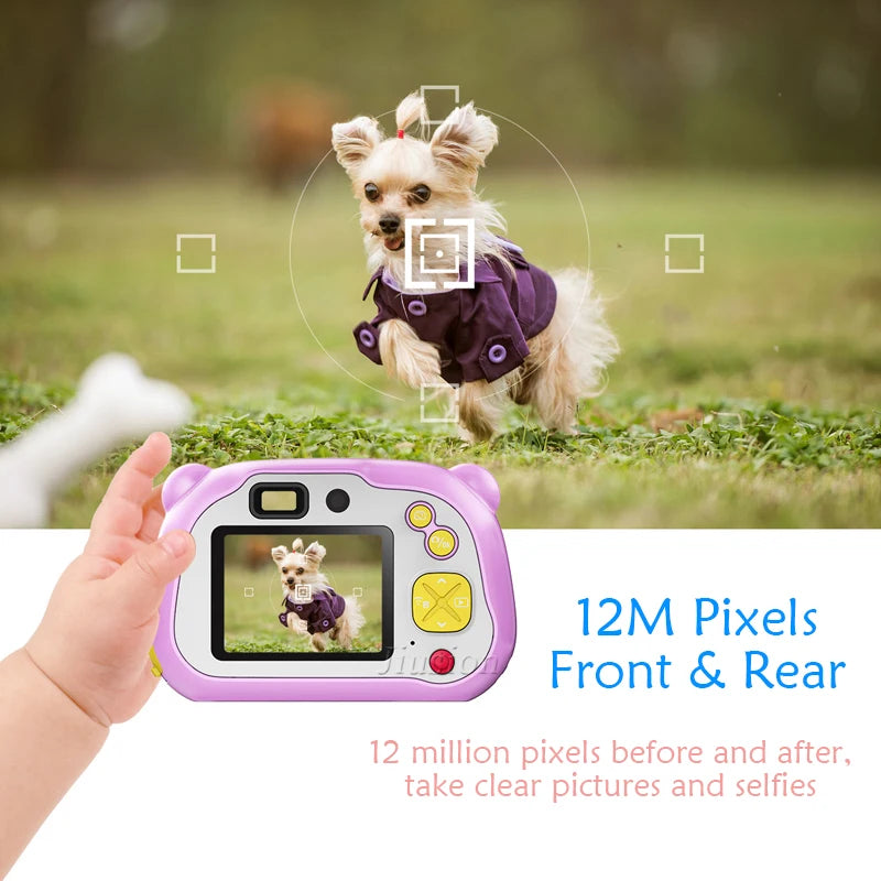 Digital Camara Kids Wifi Video Kamera Kinder Toys Camera Fotografica Mini Dual Lens Photo Camcorder for Children Birthday Gifts