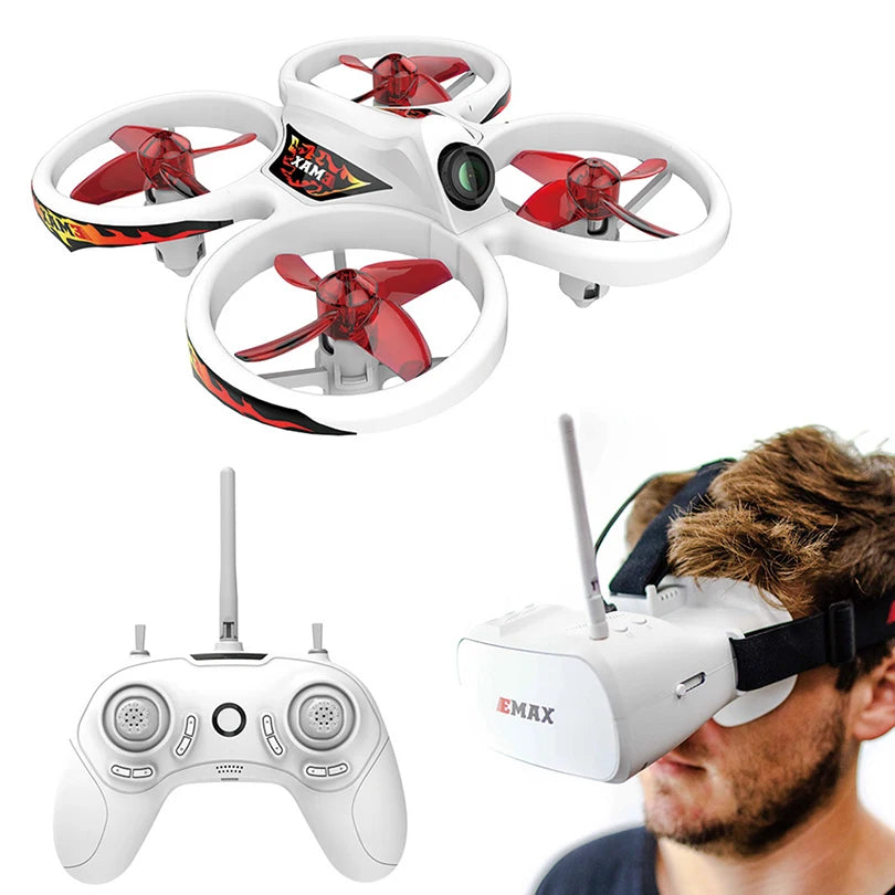 EMAX EZ Pilot 82MM Mini 5.8G Indoor FPV Racing Drone with Camera Goggle Glasses RC Drone 2~3S RTF/ BNF Version for Beginner