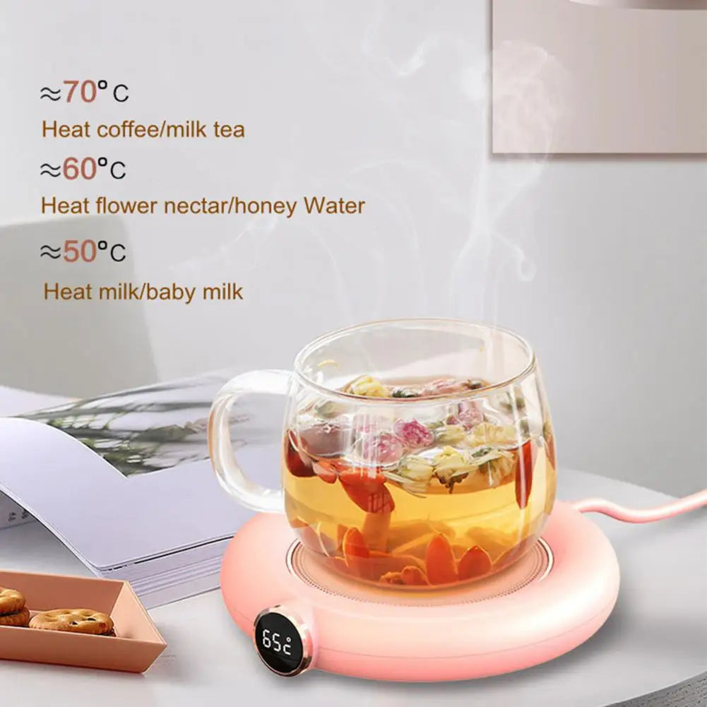 Electric Cup-Pad USB ABS Coffee Milk Mug Heater Tray Heater Coaster Practical Heating Mug Pad