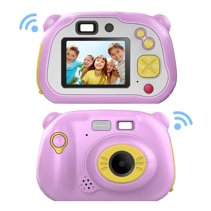 Digital Camara Kids Wifi Video Kamera Kinder Toys Camera Fotografica Mini Dual Lens Photo Camcorder for Children Birthday Gifts